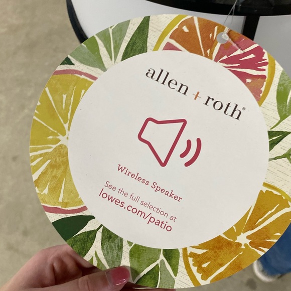 NIB Allen + Roth Black Gazebo Chandelier w/ Built-In Wireless Speaker - Picture 4 of 4